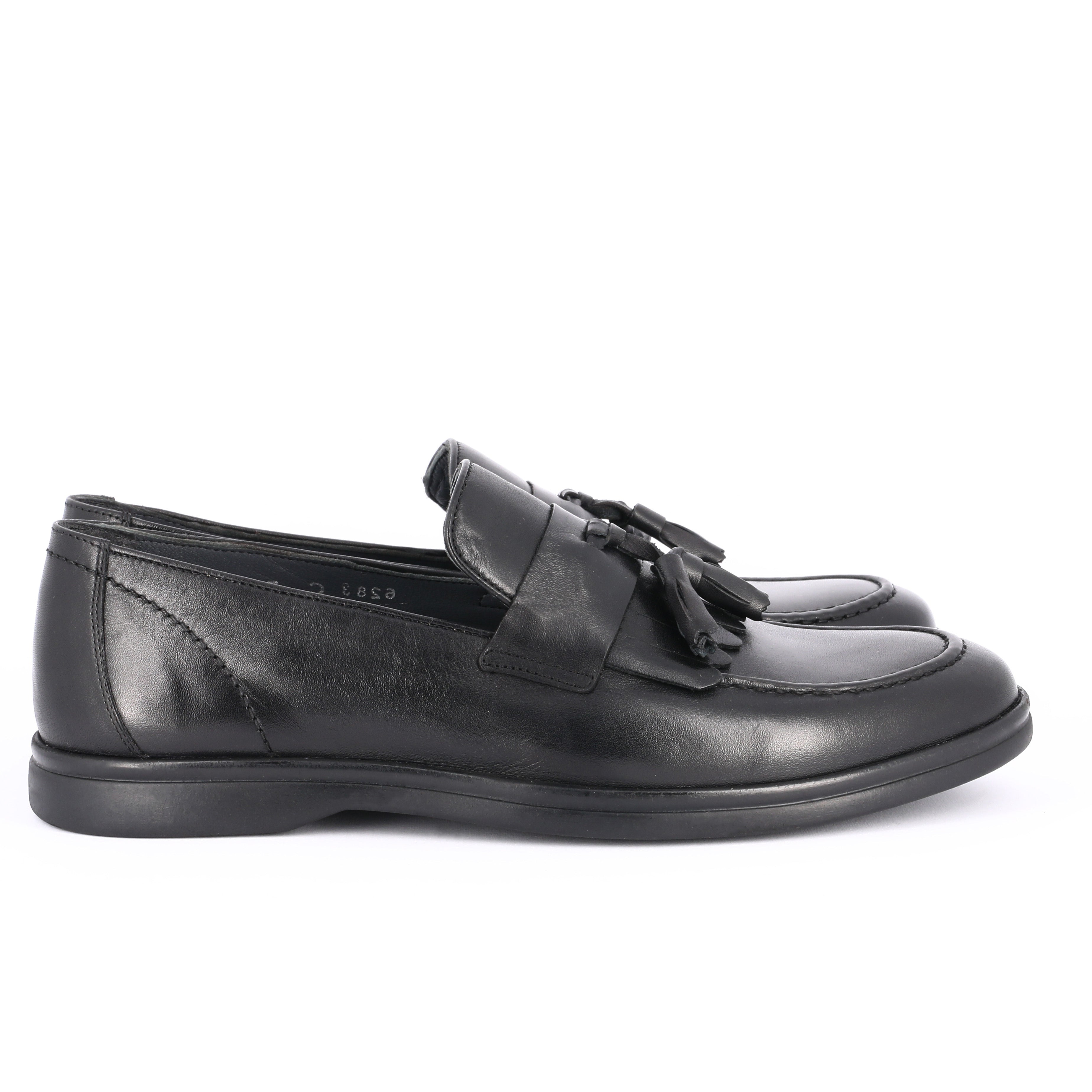Mocassino con doppia nappa