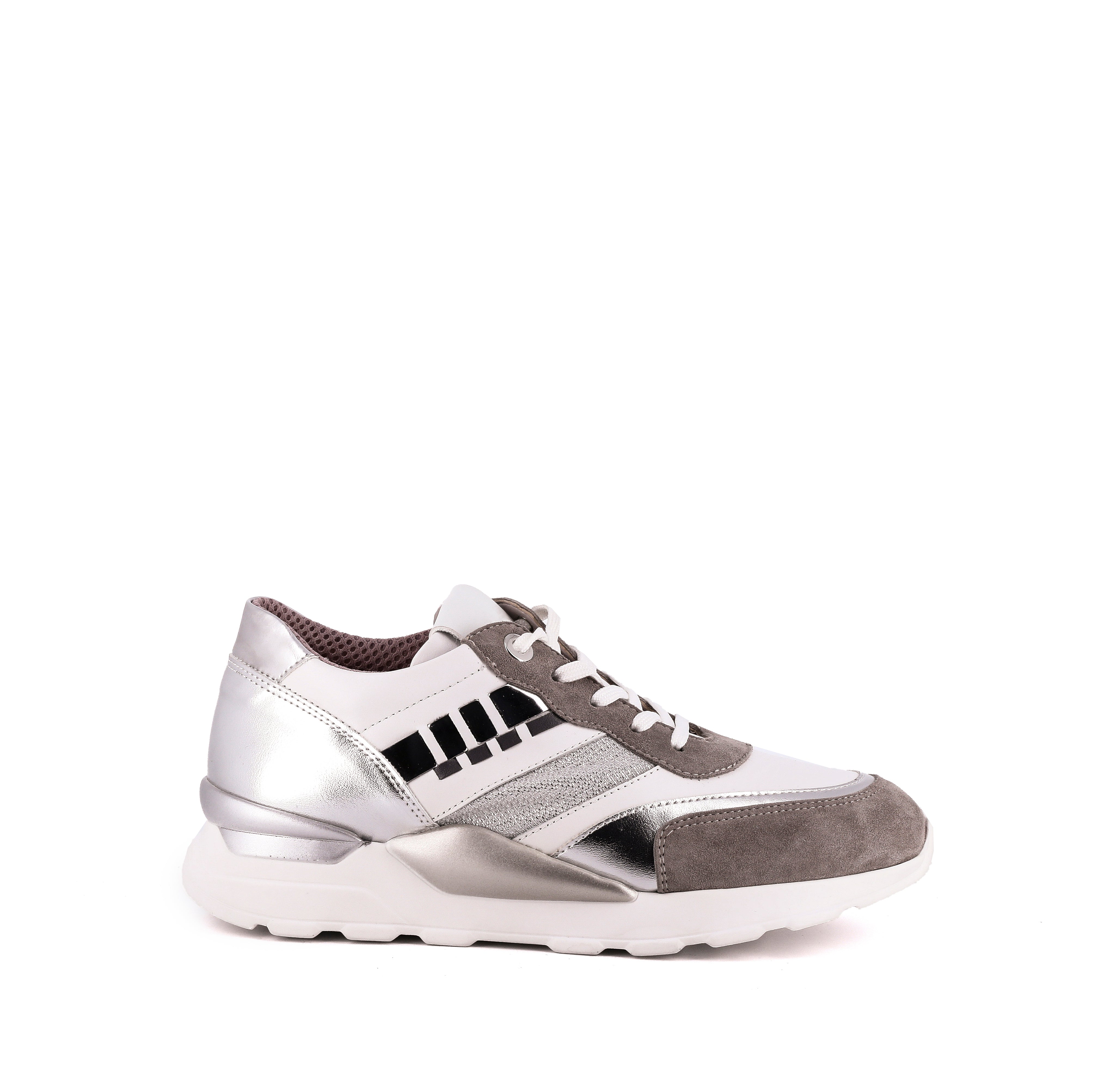 SNEAKERS con dettagli silver