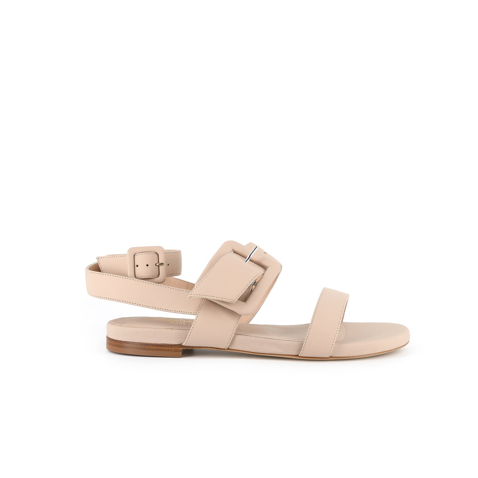 sandali con doppia fascia e fibbia