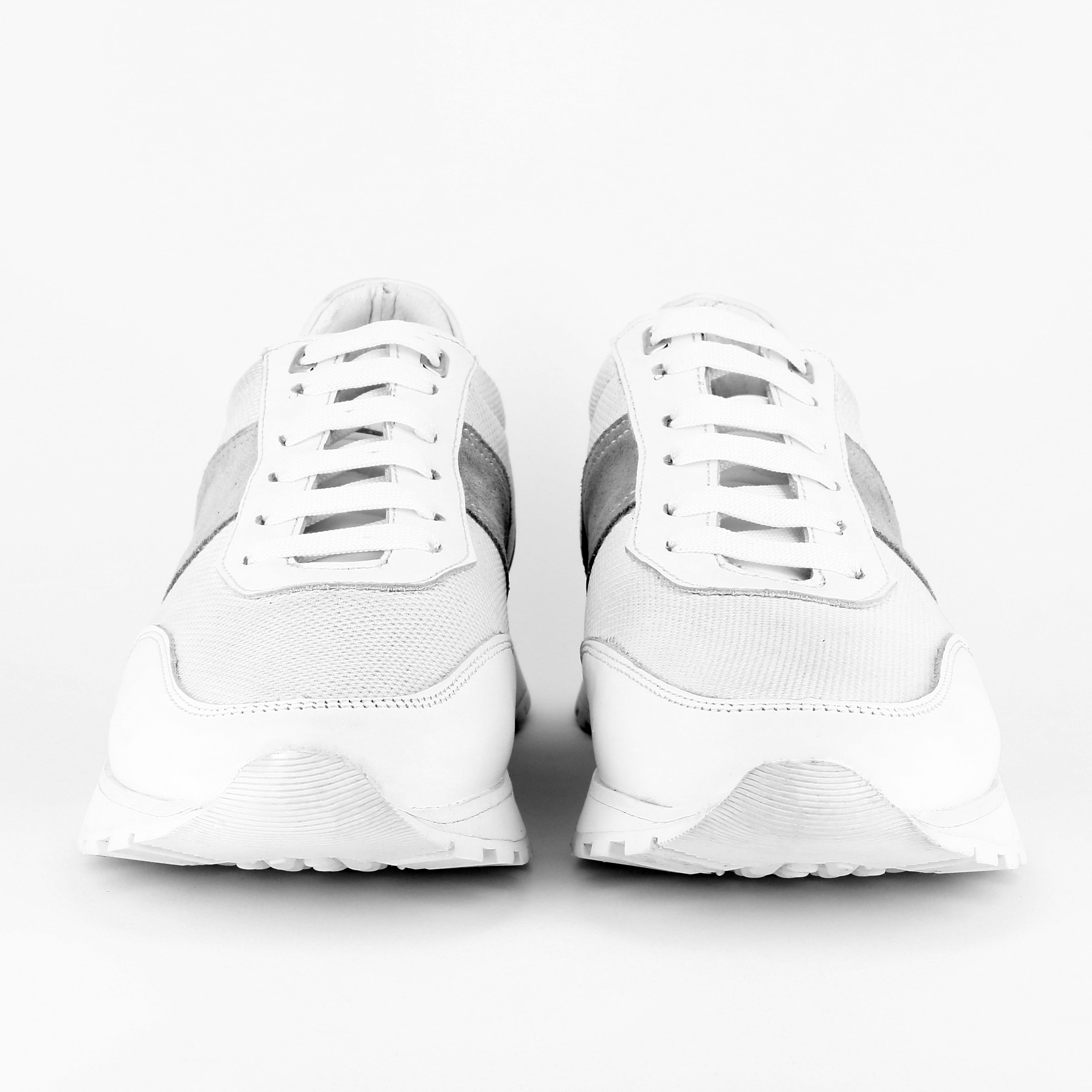 SNEAKERS con inserto scamosciato