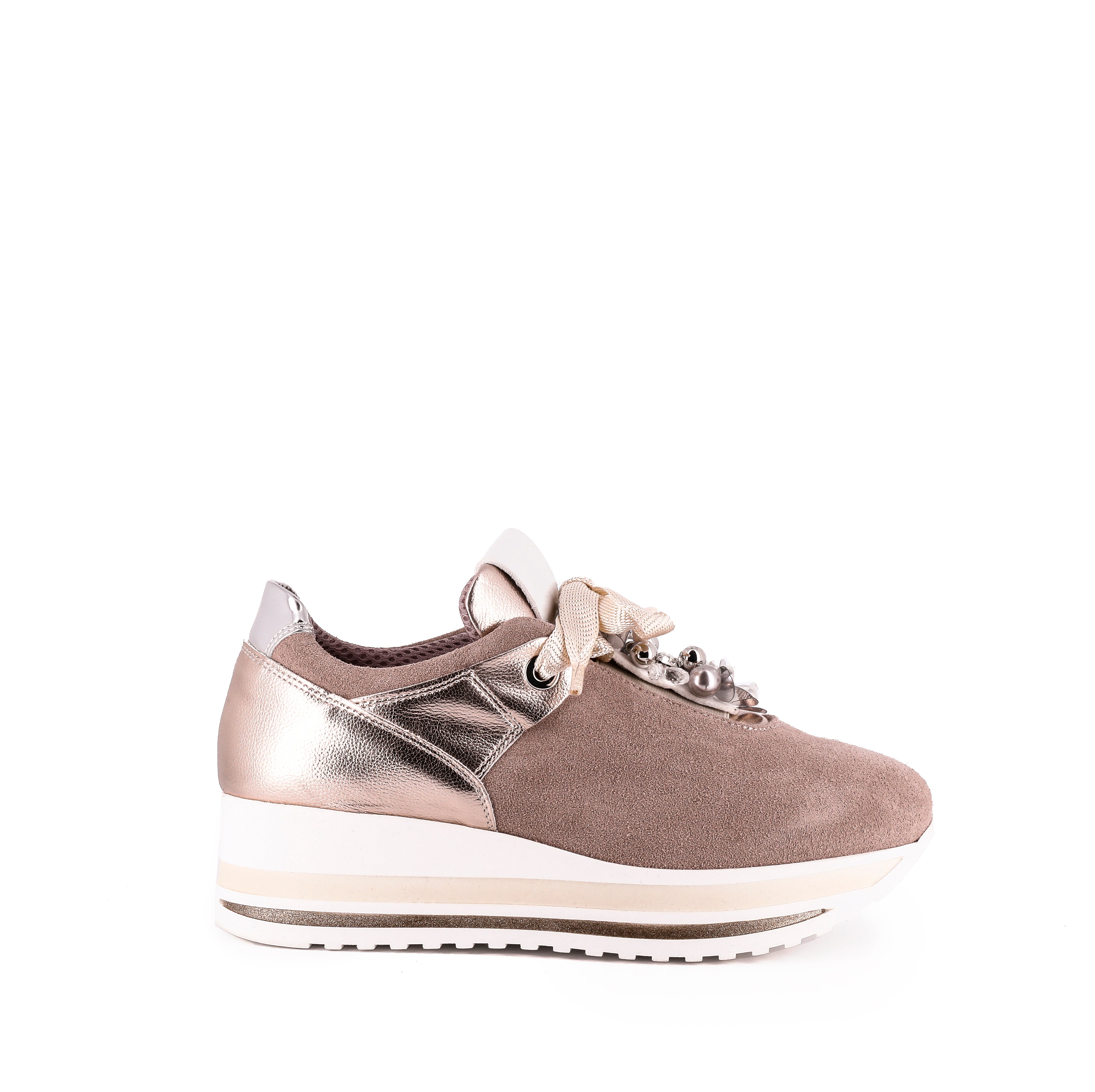 SNEAKERS con fiocco e applicazioni