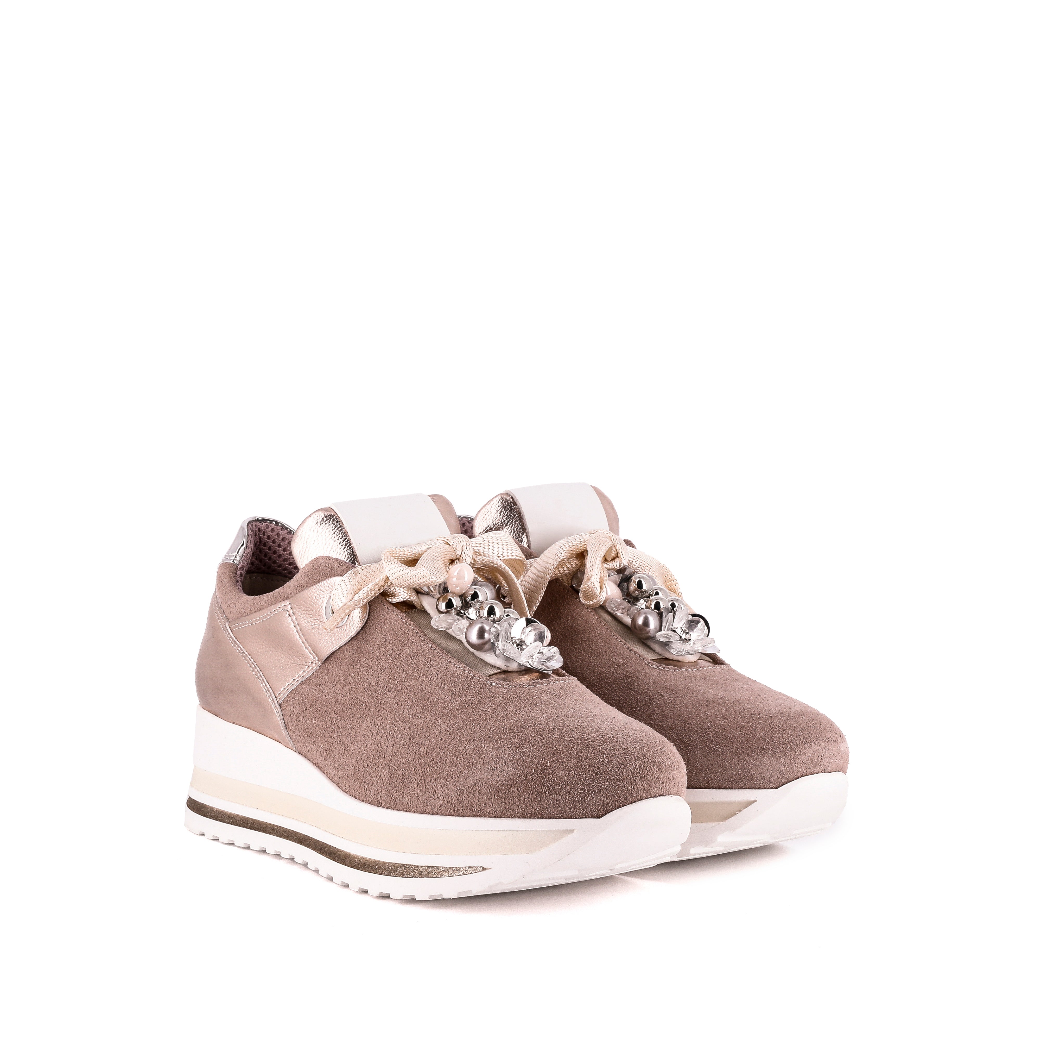 SNEAKERS con fiocco e applicazioni