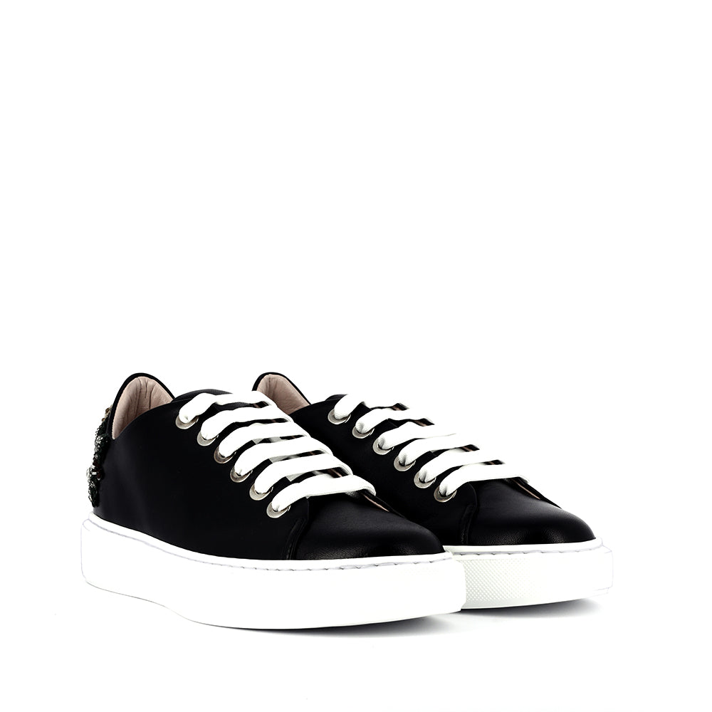 SNEAKERS con decorazione sul tallone