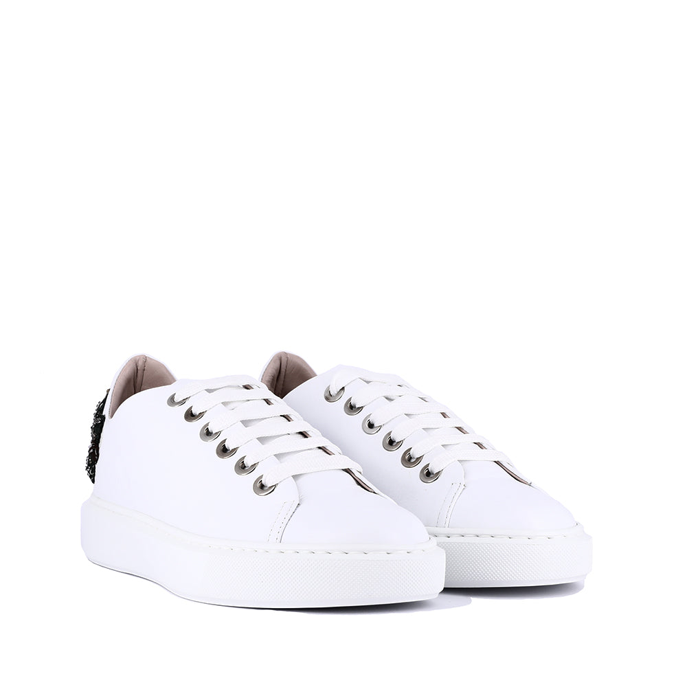SNEAKERS con decorazione sul tallone