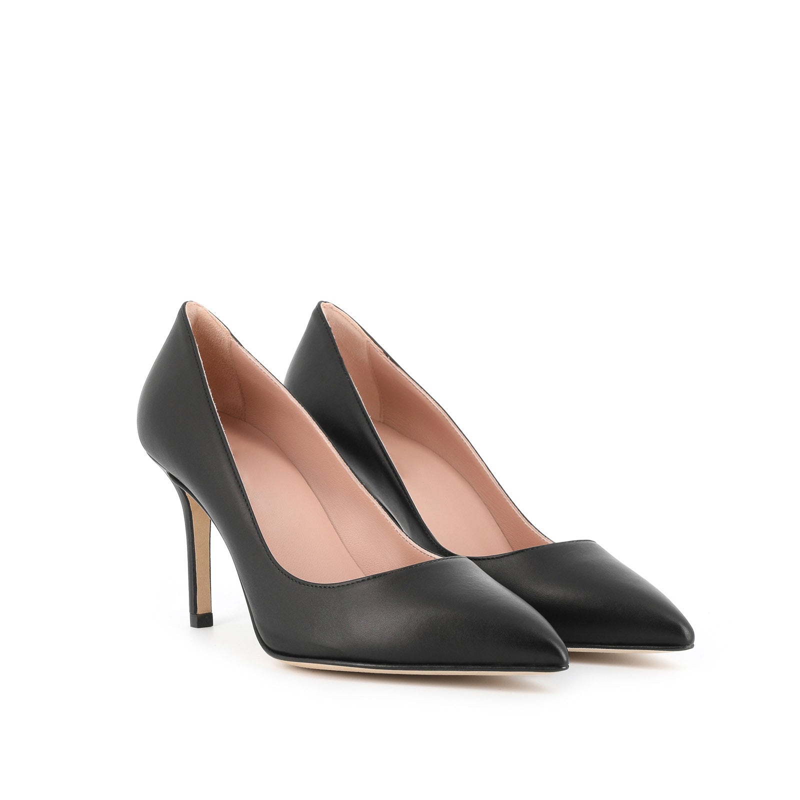Décolleté da donna in vera pelle con tacco sottile