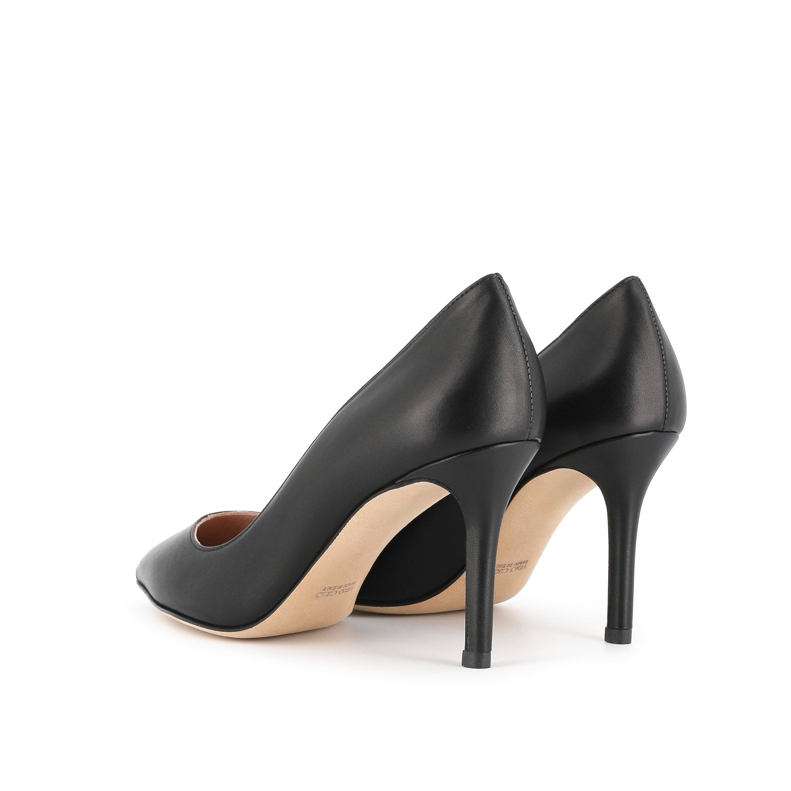 Décolleté da donna in vera pelle con tacco sottile