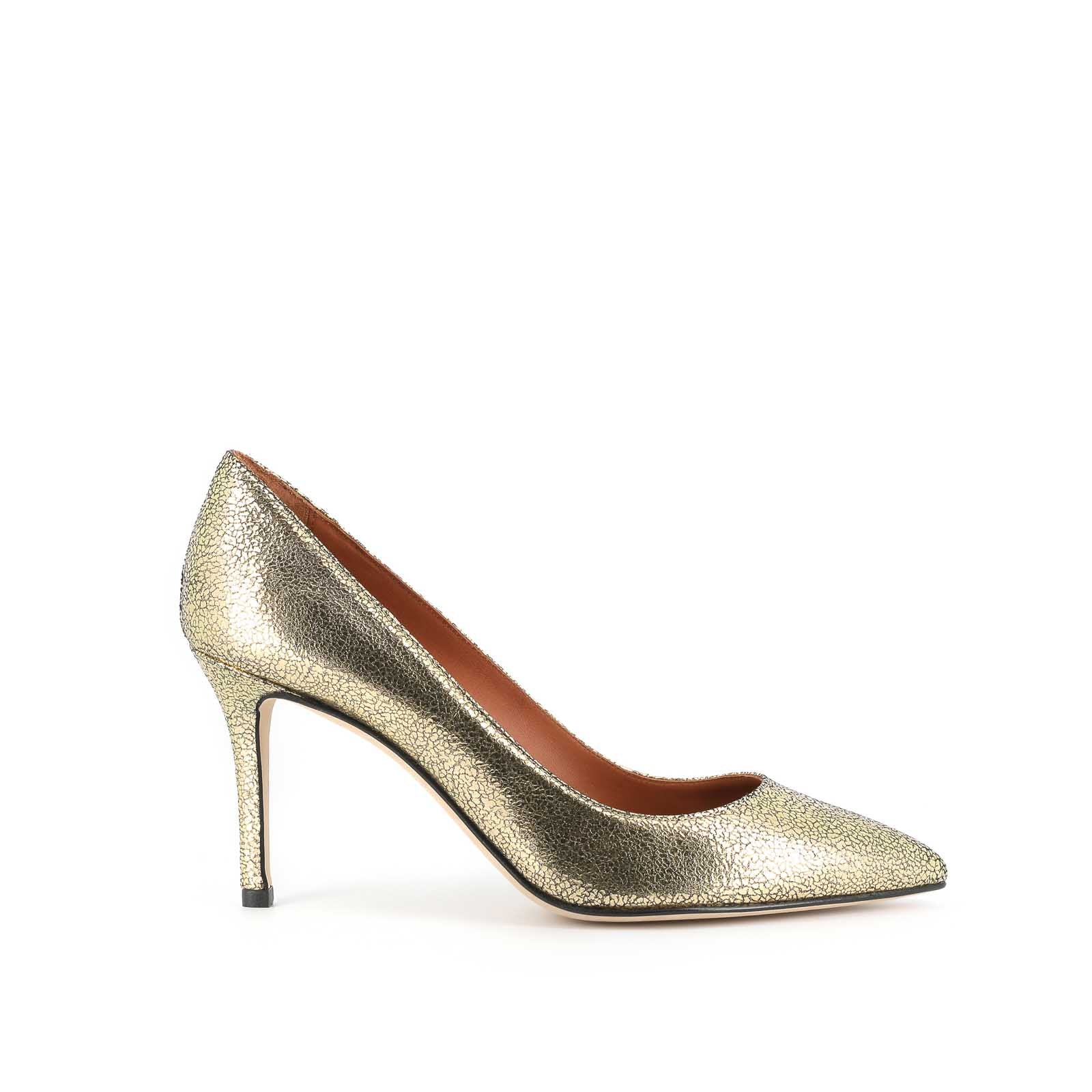 Décolleté da donna in vera pelle con tacco sottile