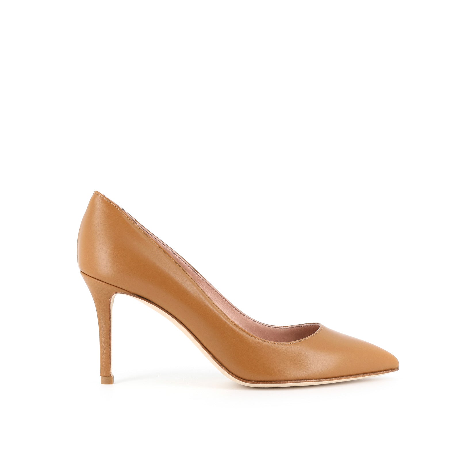 Décolleté da donna in vera pelle con tacco sottile