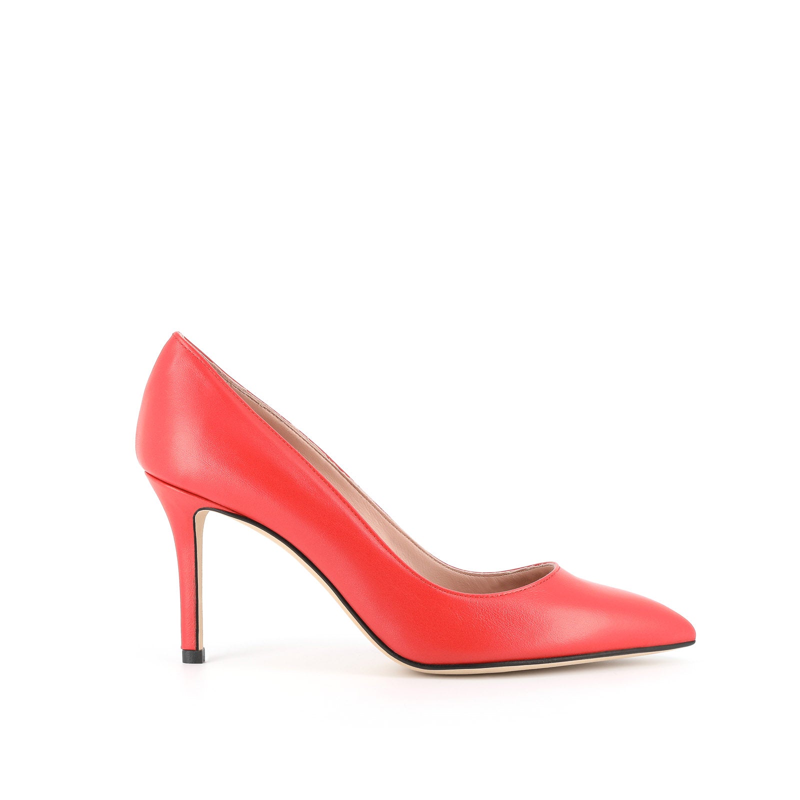 Décolleté da donna in vera pelle con tacco sottile