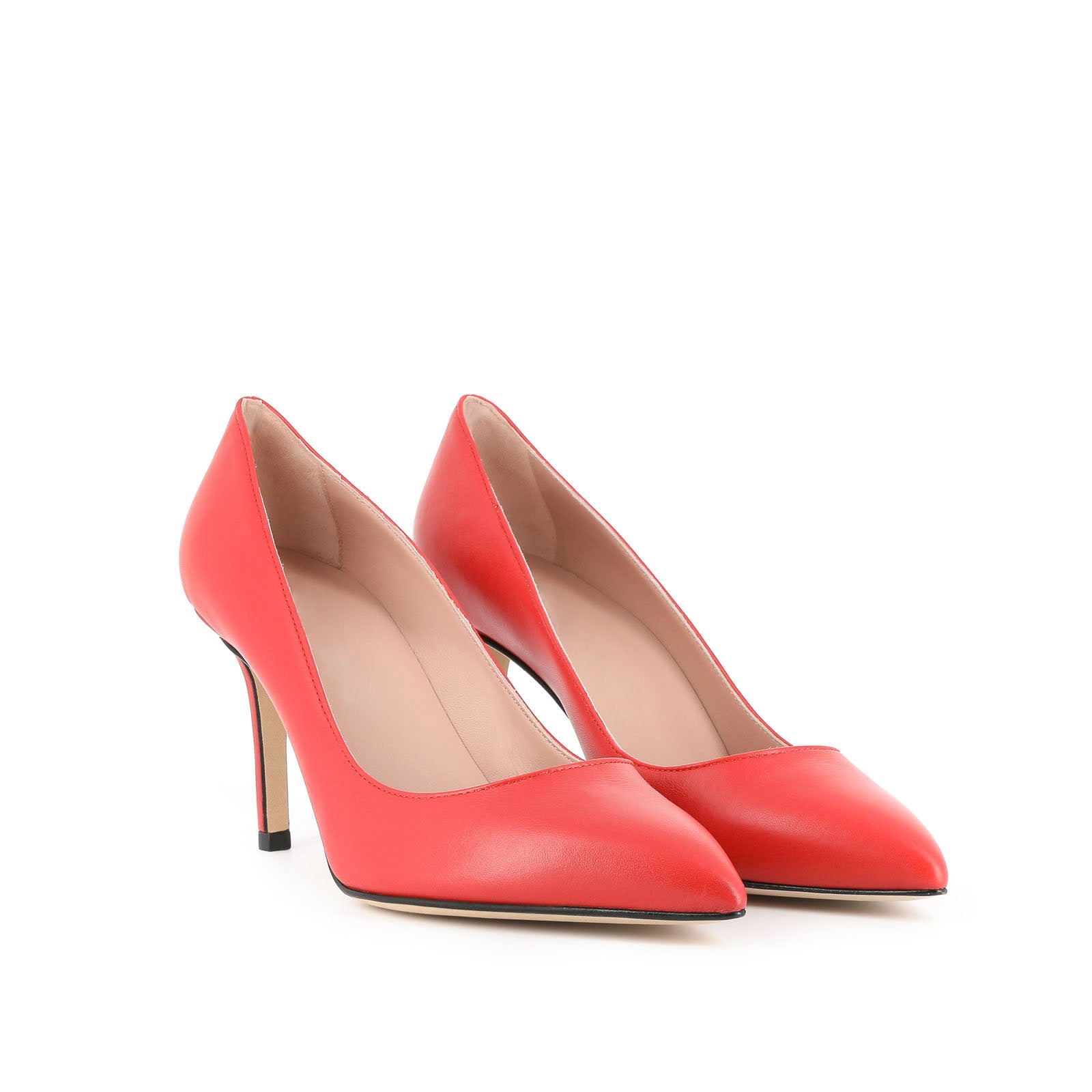 Décolleté da donna in vera pelle con tacco sottile