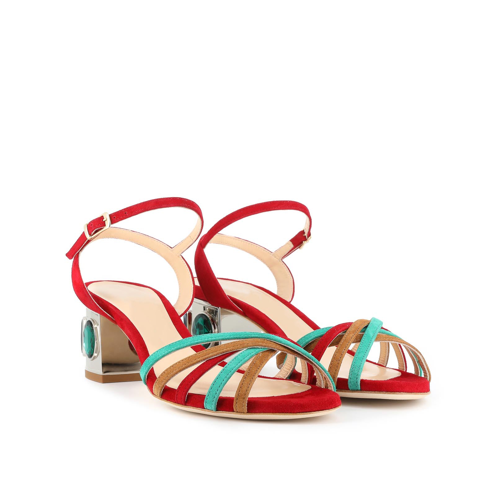 SANDALI con pietre gioiello