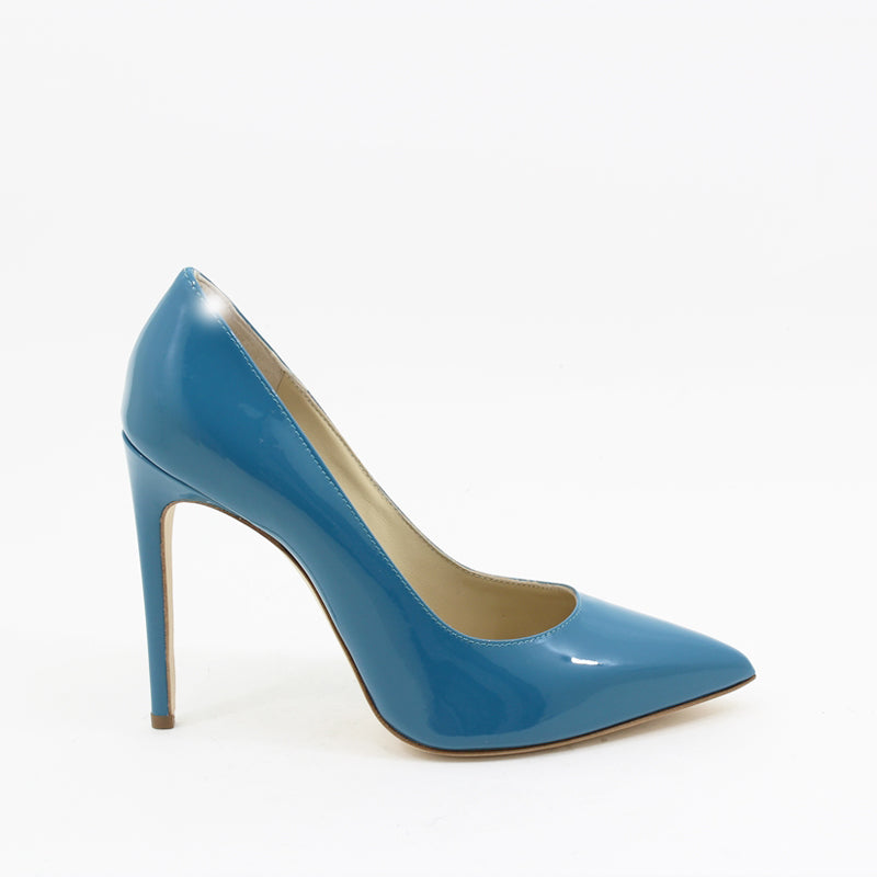 DÉCOLLETÉ tacco 12 cm in pelle azzurro